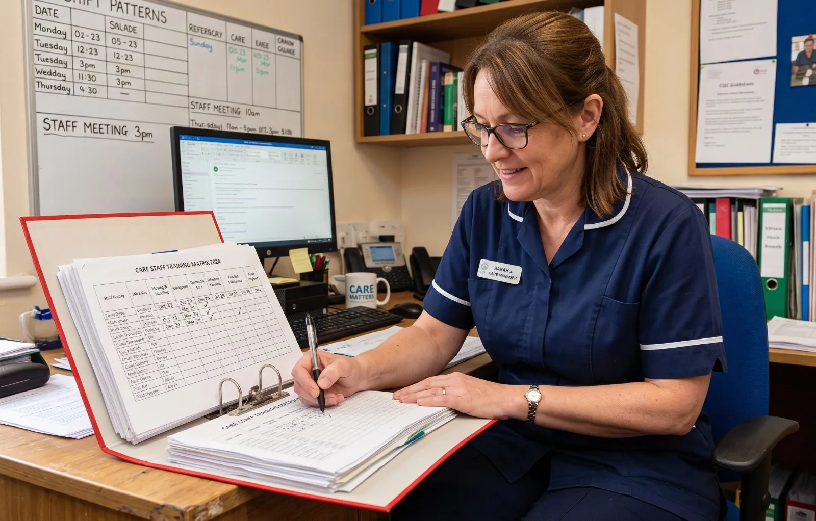 Is an Excel training matrix still safe for a care home?