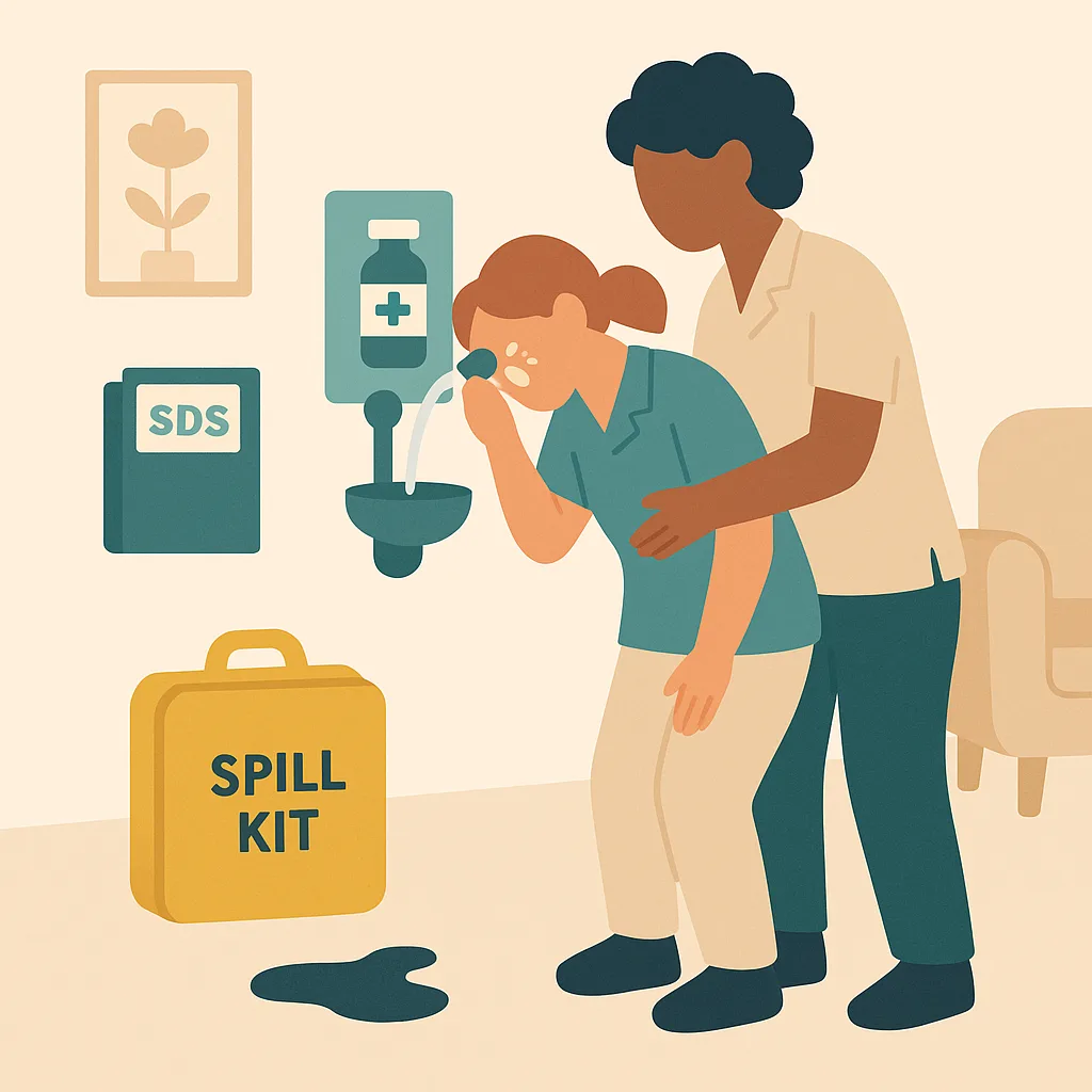 Spills, exposure and emergencies