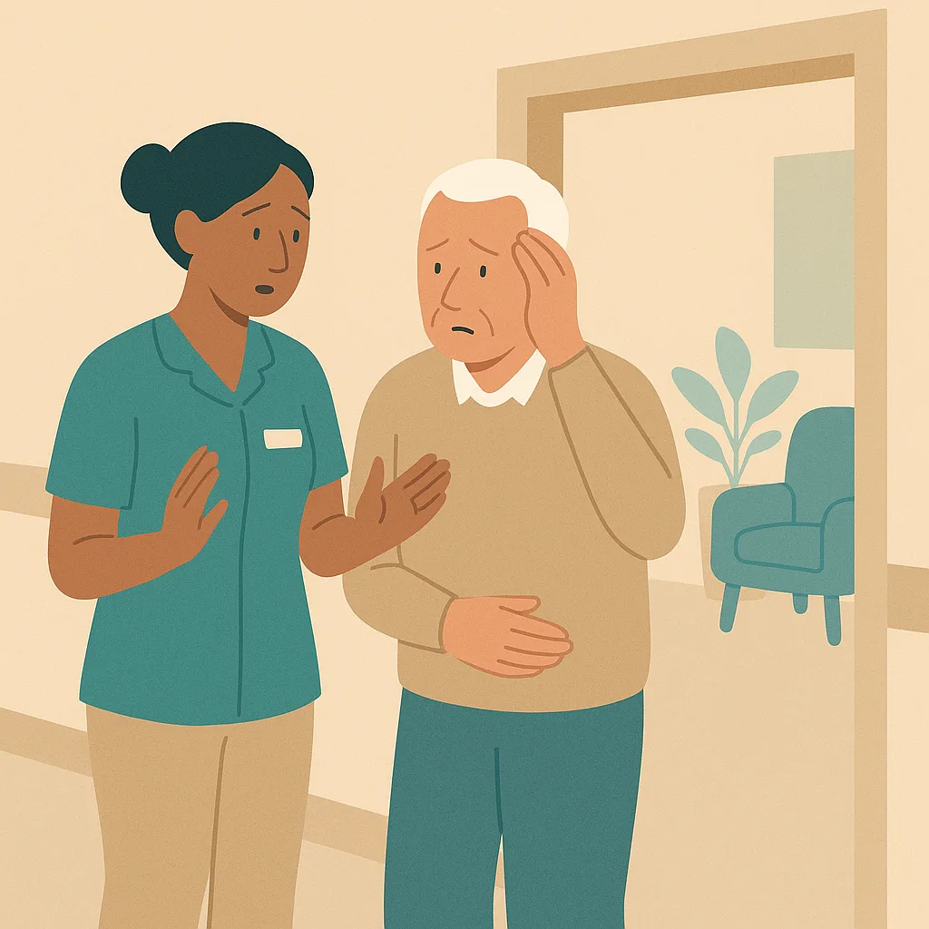 Communicating with someone in distress
