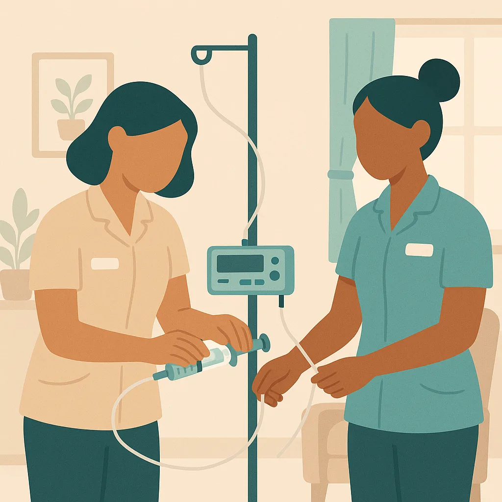 CareStreamAI Syringe Drivers and Subcutaneous Medication training: How Syringe Drivers Are Set Up and Monitored