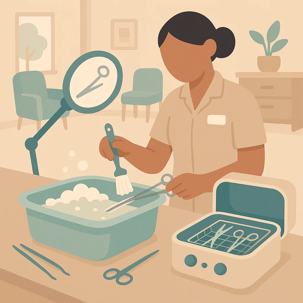 CareStreamAI Dental Decontamination and HTM 01-05 training: Cleaning and Inspection