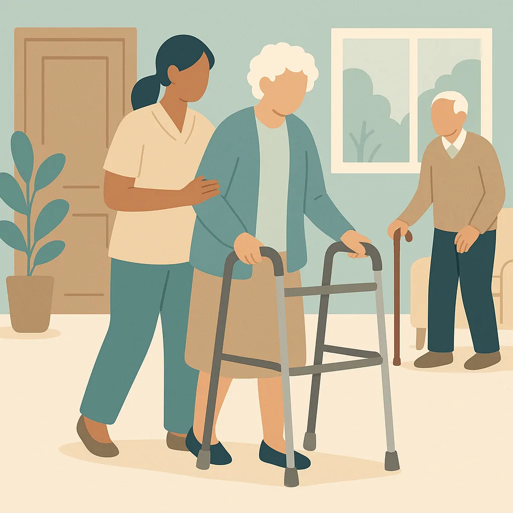 CareStreamAI Slips, Trips and Falls training: Supporting Mobility and Using Aids Correctly