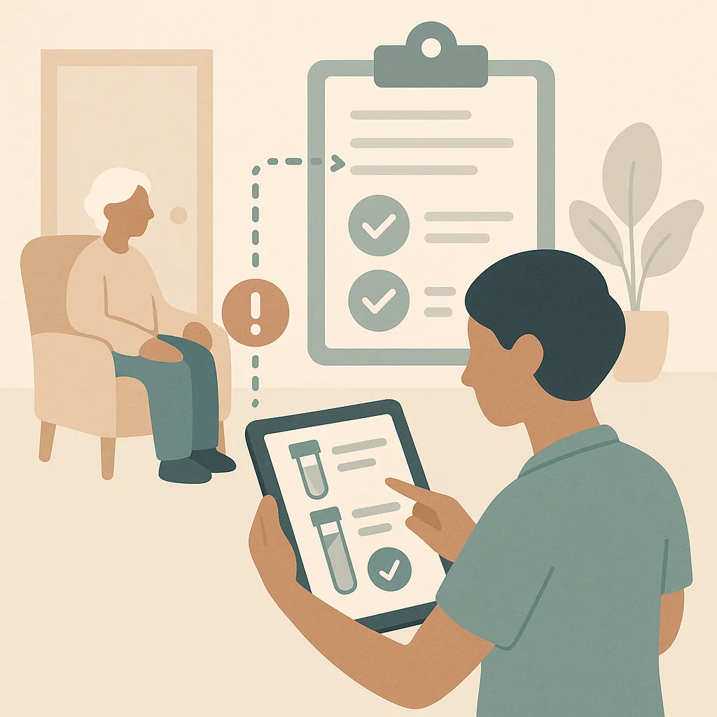 CareStreamAI Test Results Handling and Failsafe training: Tracking Ordered Tests and Chasing Missing Results