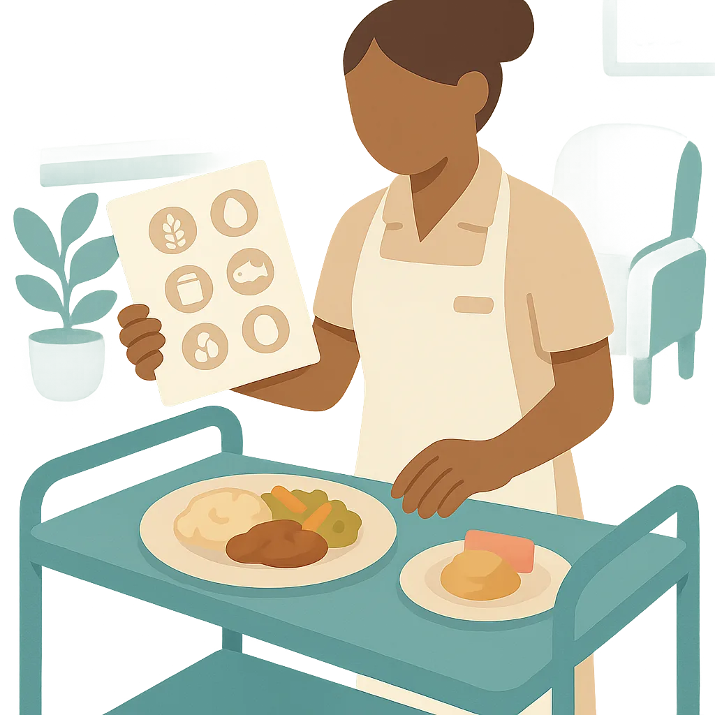 Allergens, special diets and texture modified food