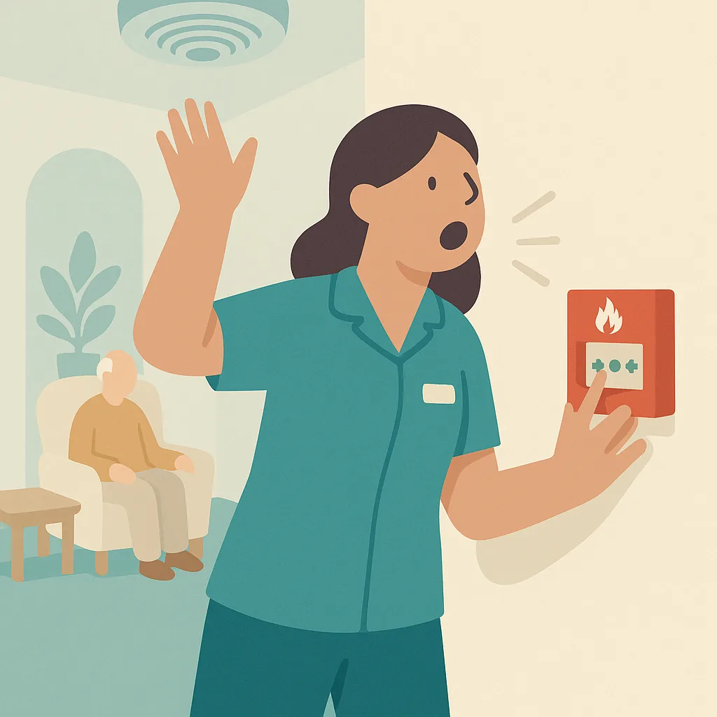CareStreamAI Fire Safety training: Fire Detection and Raising the Alarm