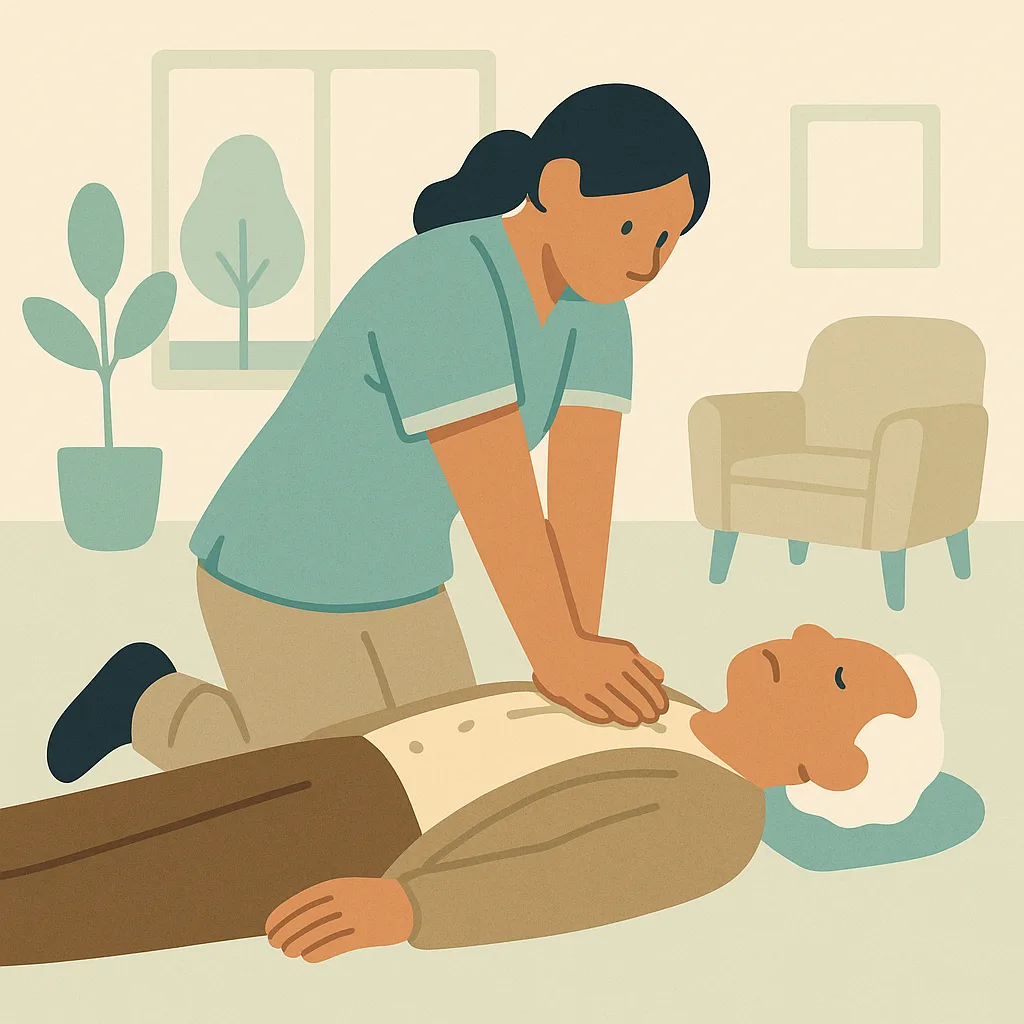 CareStreamAI First Aid / Basic Life Support training: Performing Chest Compressions