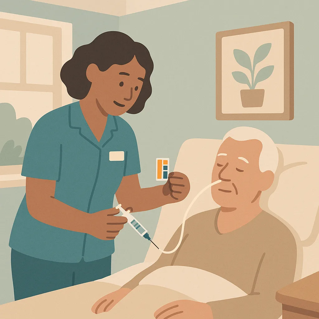 CareStreamAI Enteral Feeding and Stoma Care training: Checking Nasogastric Tube Position