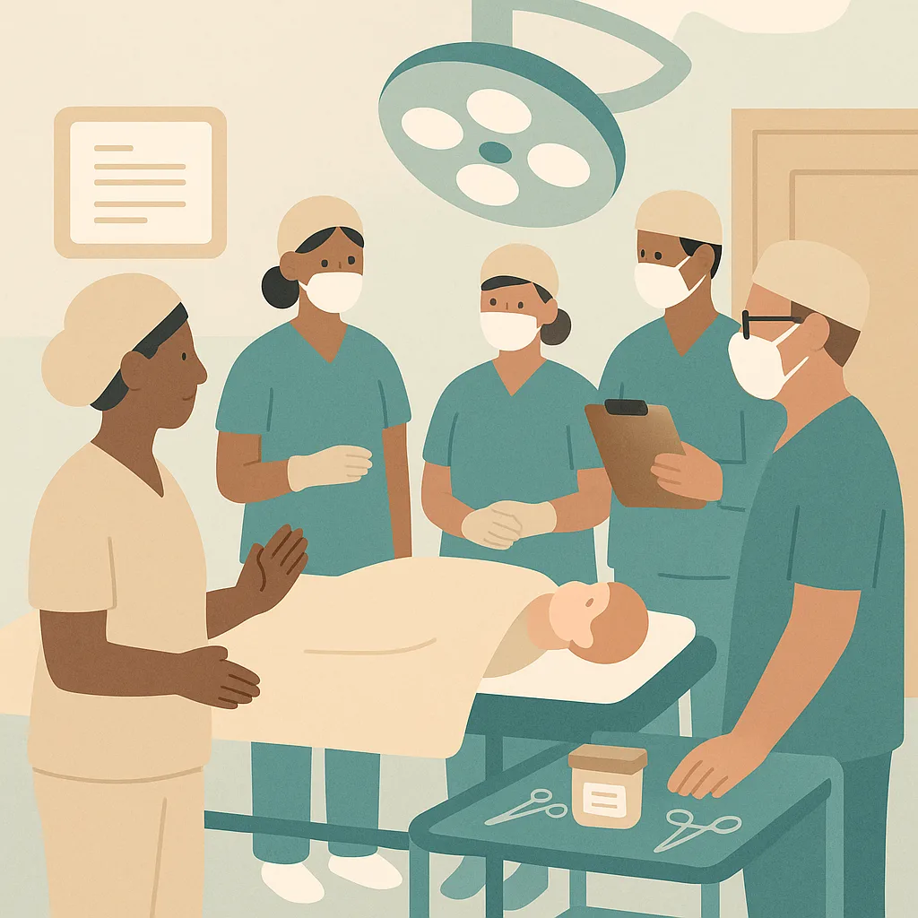 CareStreamAI Surgical Safety and the WHO Checklist training: Sign Out Before Leaving Theatre