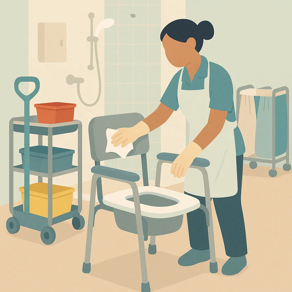 Cleaning, care equipment, laundry and spills